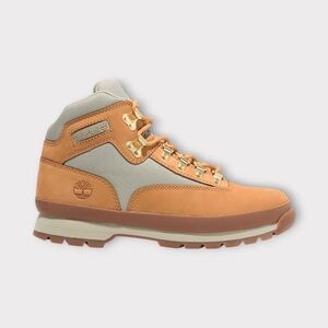 Mens Timberland Euro Hiker Mid Boot in Wheat Nubuck. TB0A28GY754
